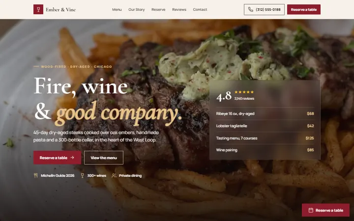 Ember & Vine — Restaurant