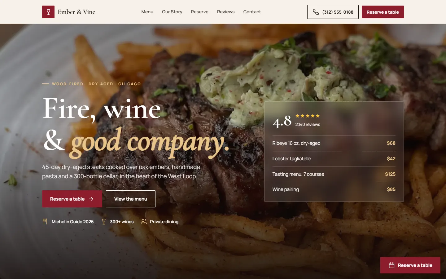 Ember & Vine — version ordinateur