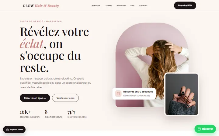 Glow Hair & Beauty — Salon de beauté