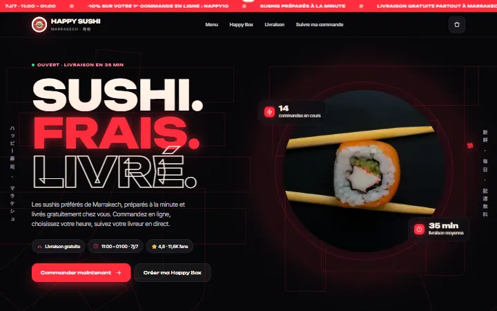 Happy Sushi — Restaurant & livraison