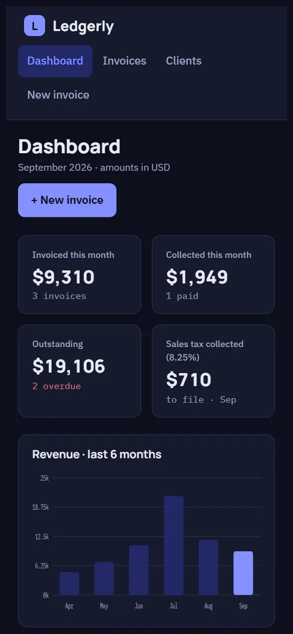Ledgerly — version mobile