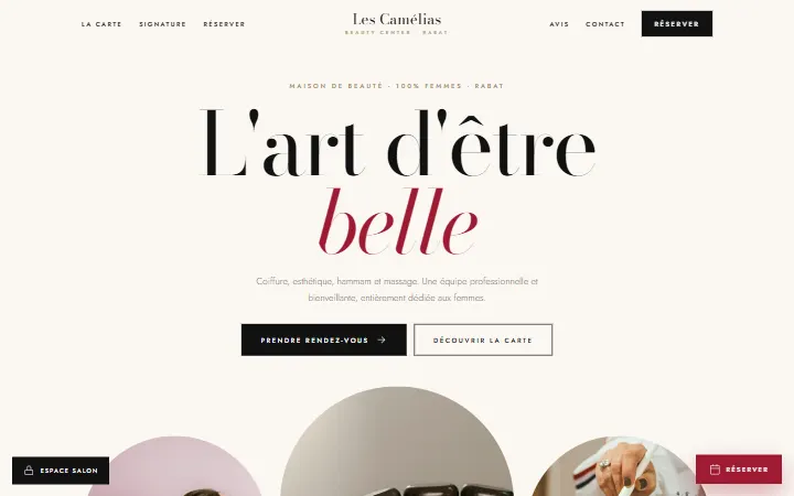 Les Camélias — Maison de beauté pour femmes