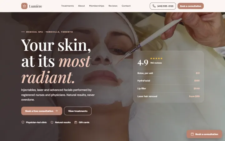 Lumière Aesthetics — Médecine esthétique