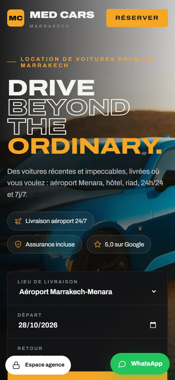 Med Cars — version mobile