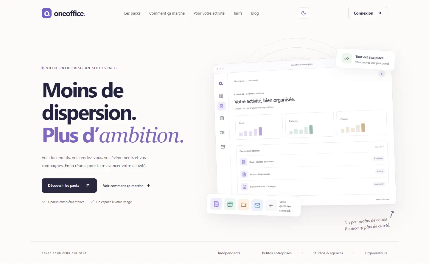 OneOffice — version ordinateur
