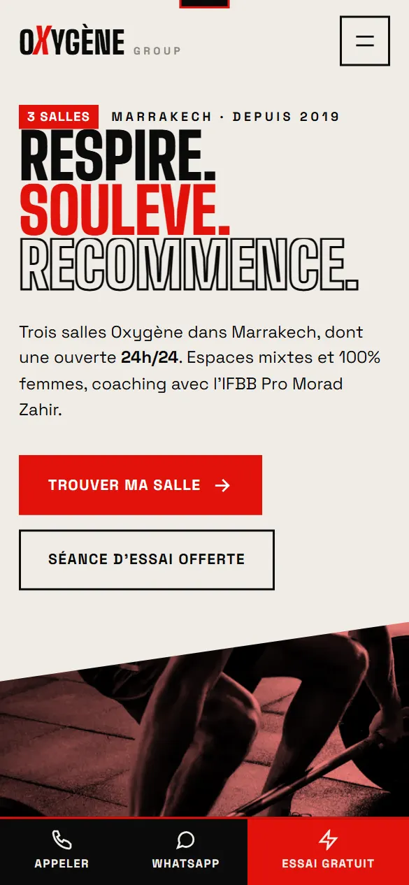 Oxygène Group — version mobile