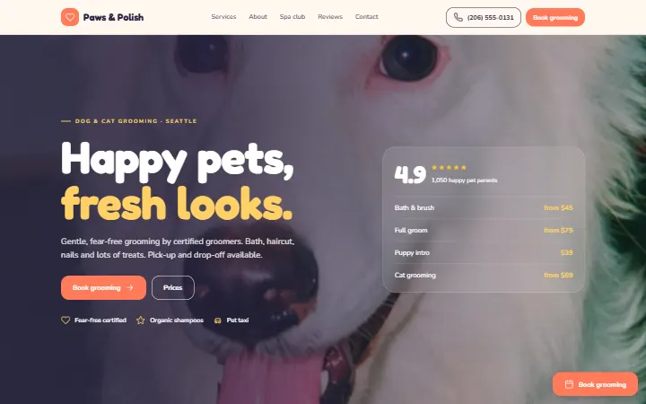 Paws & Polish — Toilettage animaux