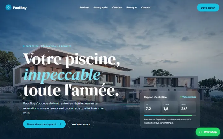 Pool Boy — Entretien de piscines