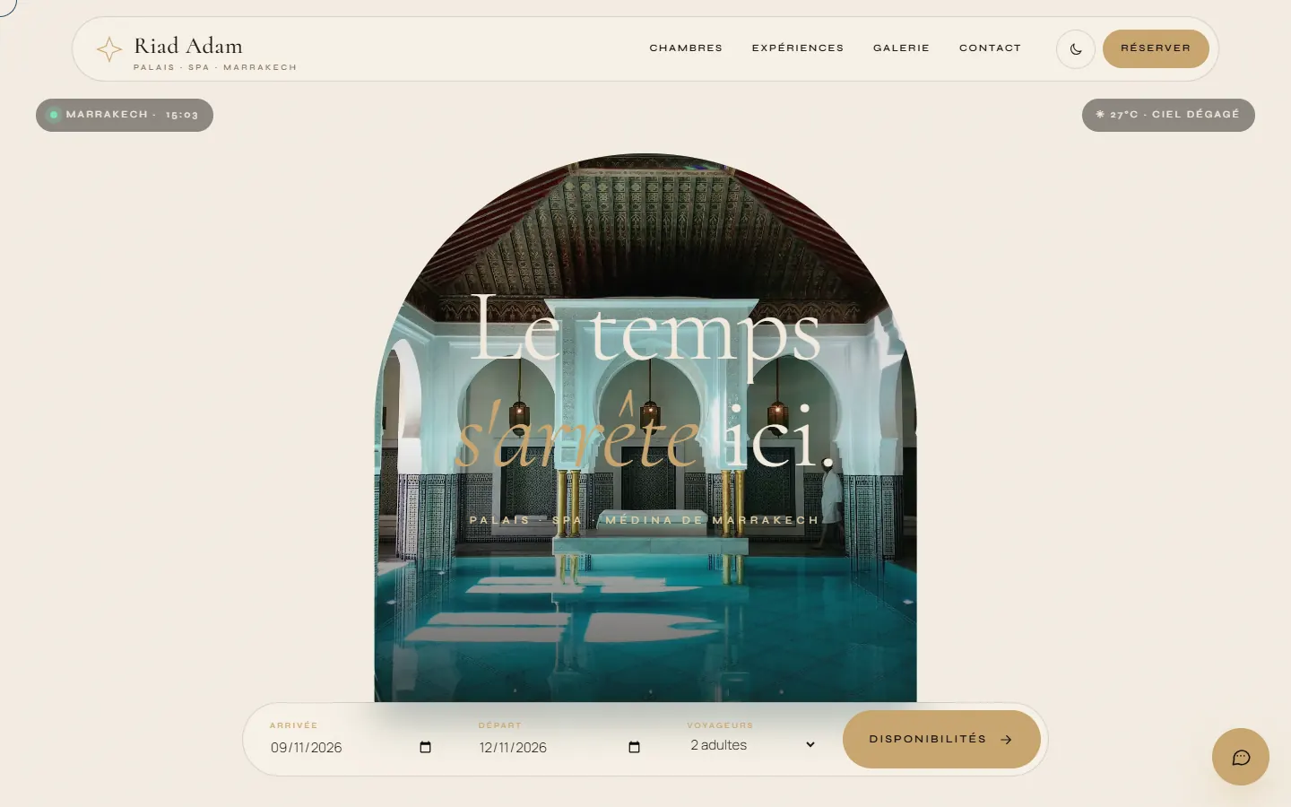 Riad Adam — version ordinateur