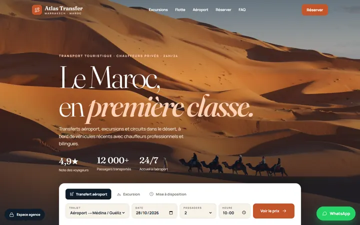 Atlas Transfer — Transport touristique