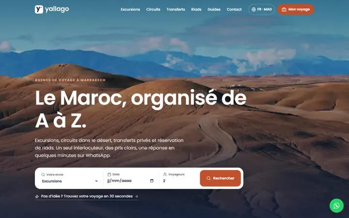 Yallago — Agence de voyage