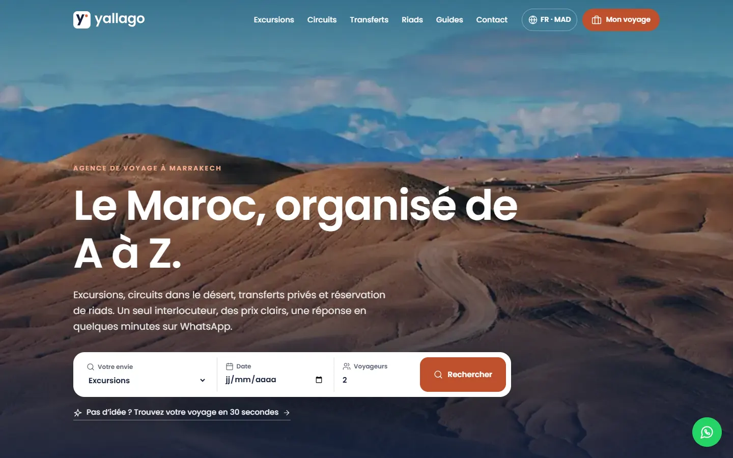 Yallago — version ordinateur